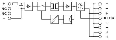 Конвертор напряжения MINI-PS-48-60DC/24DC/1