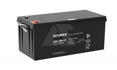 Батарея аккумуляторная Acumax AML200-12, 12V/200Ah