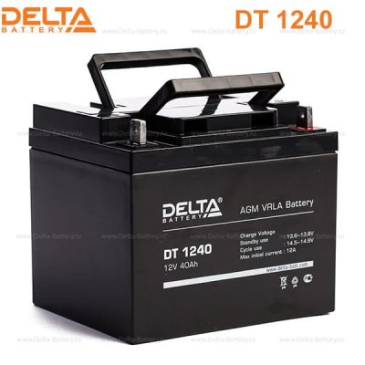 Аккумуляторная батарея Delta DT 1240 (12V / 40Ah)
