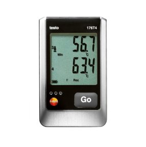 testo 176 T3 4х-канальный логгер данных температуры в металлическом корпусе с разъемом для внешнего зонда (т/п типа T, типа K и типа J)