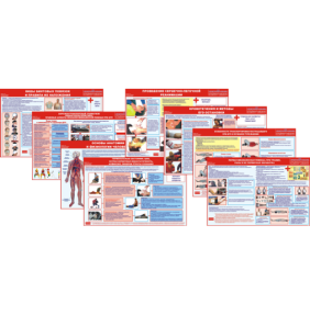 "Оказание первой доврачебной помощи" (8 плакатов А1)
