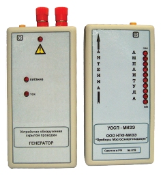 УОСП-МИЭЭ Устройство для определения трассировки скрытой электропроводки и глубины ее залегания