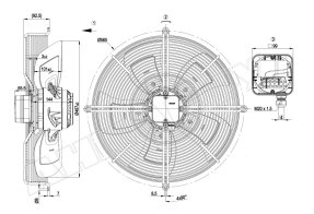 Вентилятор осевой промышленный Ebmpapst S4E500AD0301