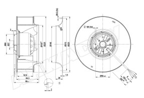Центробежный вентилятор Ebmpapst R2E225BD9264