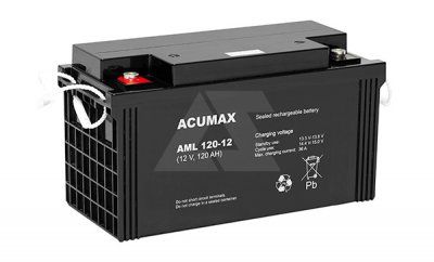 Батарея аккумуляторная Acumax AML120-12, 12V/120Ah