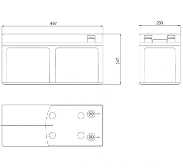 Аккумулятор Coslight 6-GFM-120C