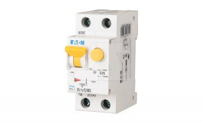 Дифф. авт. выключатель PFL7-25/1N/C/003-A, 1P+N, 25A, хар-ка C, 10kA, 30mA, тип А, 2M
