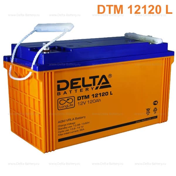 Аккумуляторная батарея Delta DTM 12120 L (12V / 120Ah)