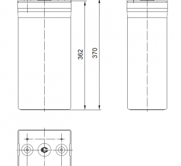 Аккумуляторная батарея 2V AGM 300Ah GFM-300Z