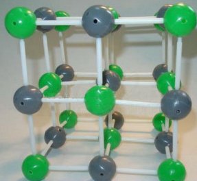 Модель демонстрационная кристаллической решетки каменной соли