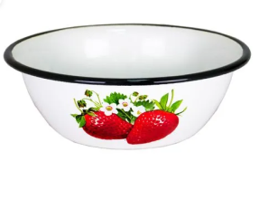 Миски эмалированные, комплект из 5 шт.