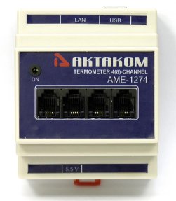 АМЕ-1274 - измеритель температуры сетевой многоканальный USB