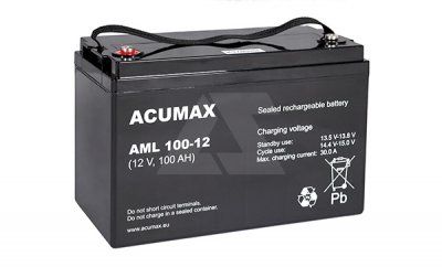 Батарея аккумуляторная Acumax AML100-12, 12V/100Ah