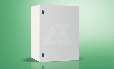 Щит моноблочный 400x300x200мм (ВxШxГ) с монтажной панелью, RAL7035, IP55