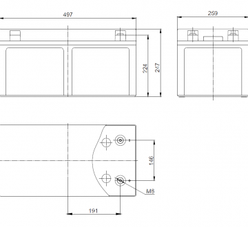 Аккумулятор Coslight 6-GFM-200JC