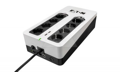 Источник бесперебойного питания Eaton 3S 850 DIN, 850VA, 510W, 4+4 евророзеток, USB