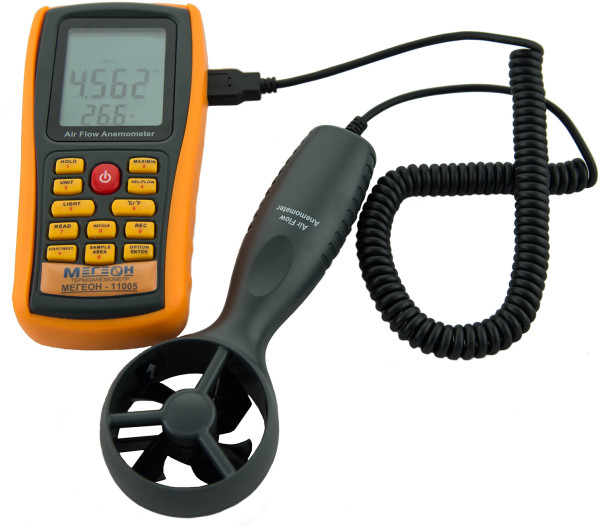 Термоанемометр с выносным датчиком МЕГЕОН 11005