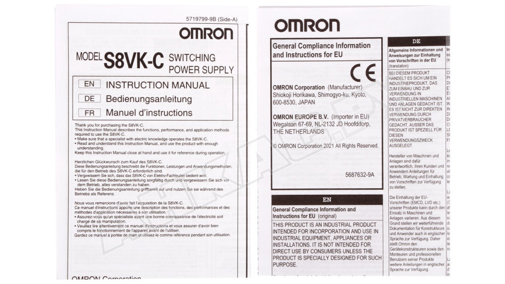 Блок питания Omron S8VK-C48024/ED2