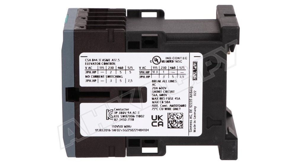 Контактор Siemens 3RT2016-1AF02