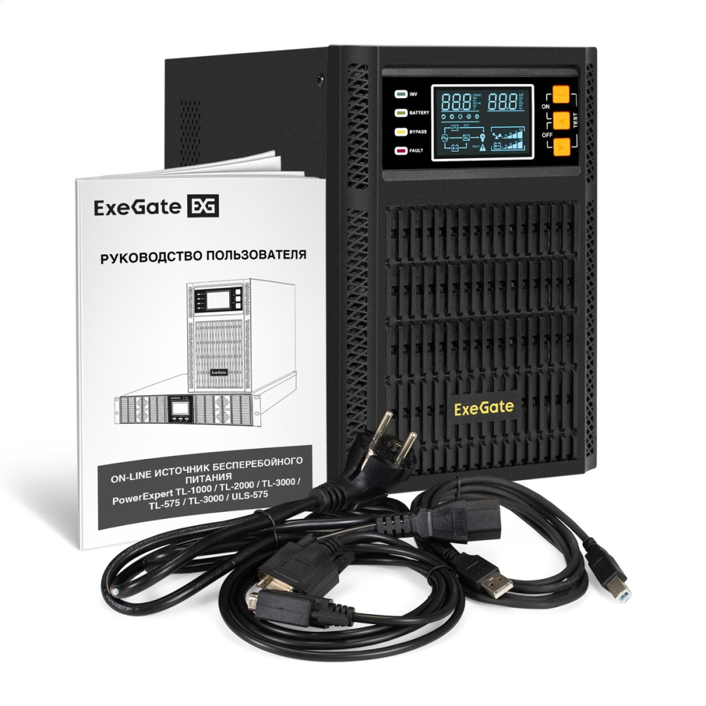 ИБП PowerExpert TL-3000.72V.LCD.AVR.3SH.USB.RS232.SNMP