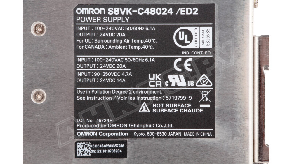 Блок питания Omron S8VK-C48024/ED2