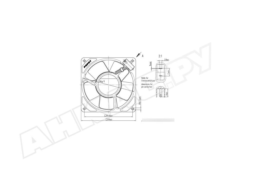 Вентилятор осевой промышленный Ebmpapst 4586 ZU-024