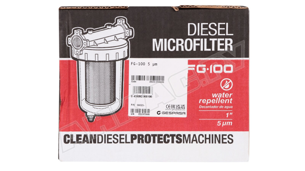 Фильтр-сепаратор дизельного топлива Gespasa FG-100, с водоотделением до 93%