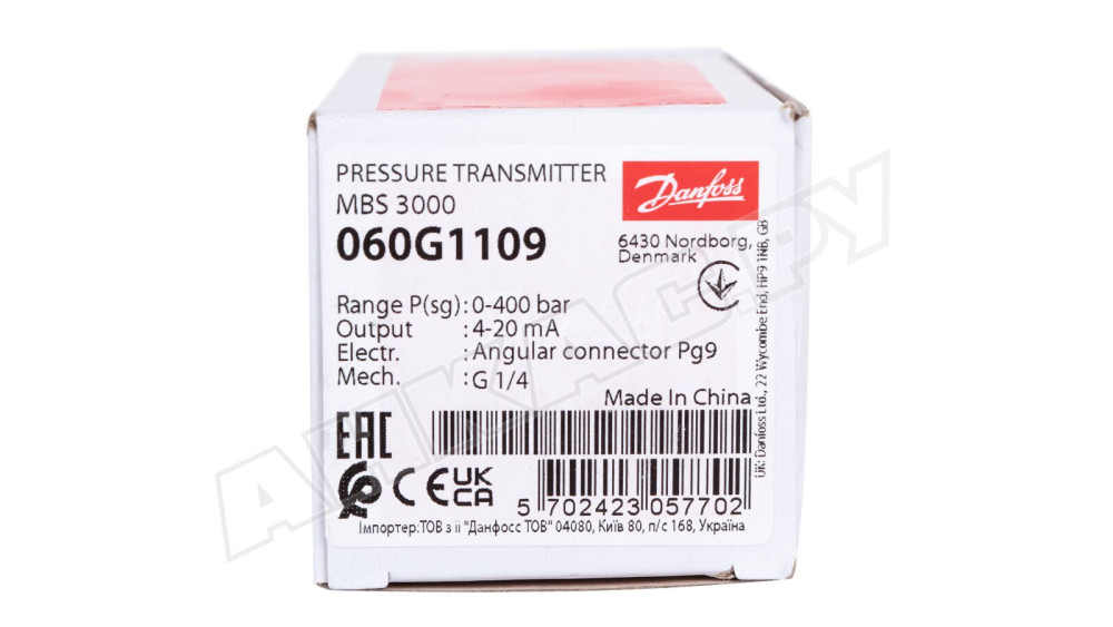 Преобразователь давления Danfoss MBS 3000