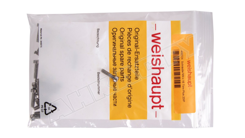 Винт Weishaupt М4 х 16, 409224