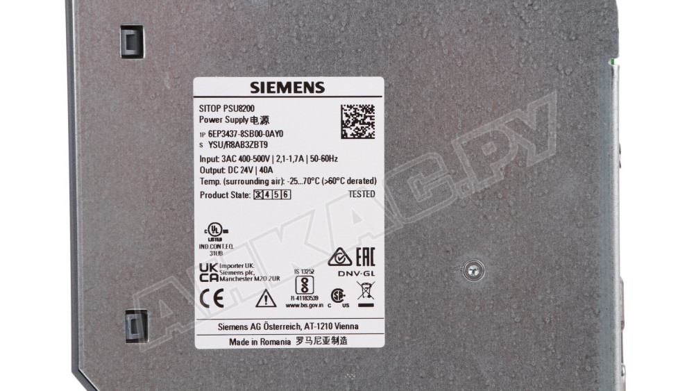 Блок питания Siemens Sitop PSU8200, 24В/40А