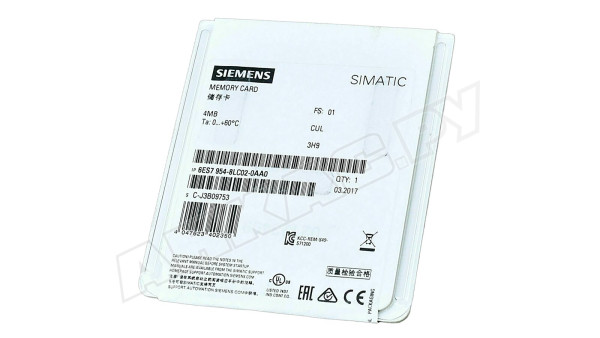 Карта памяти Siemens Simatic, 6ES7954-8LC02-0AA0