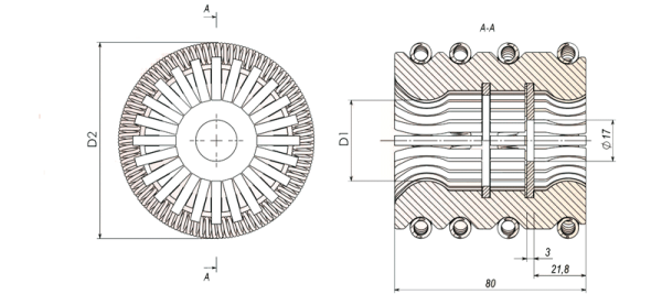 Контакт пластинчатый 4000А КП 4000-109-01