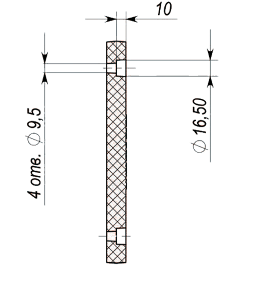 Полимерный изолятор проходной 10 кВ ИПЭЛ 10-005-00 УХЛ2