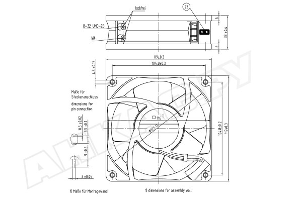 Вентилятор осевой промышленный Ebmpapst 4840 N