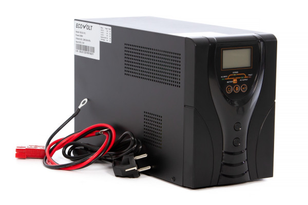 Инвертор Ecovolt SOLO 1012, 1000 Вт, внешний АКБ