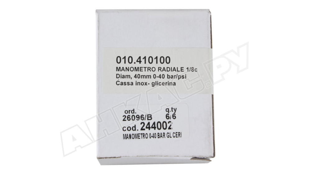 Манометр FBR 40 бар, 244002