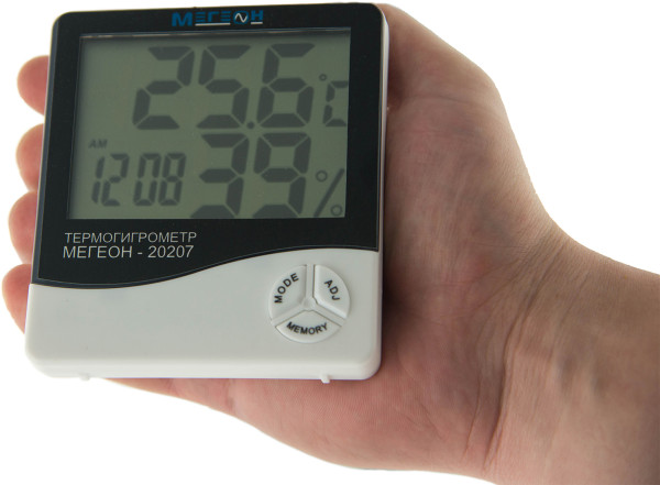 Термогигрометр настольный МЕГЕОН 20207