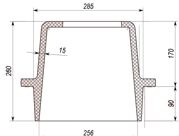 Полимерный изолятор проходной 10 кВ ИПЭЛ 10-005-00 УХЛ2