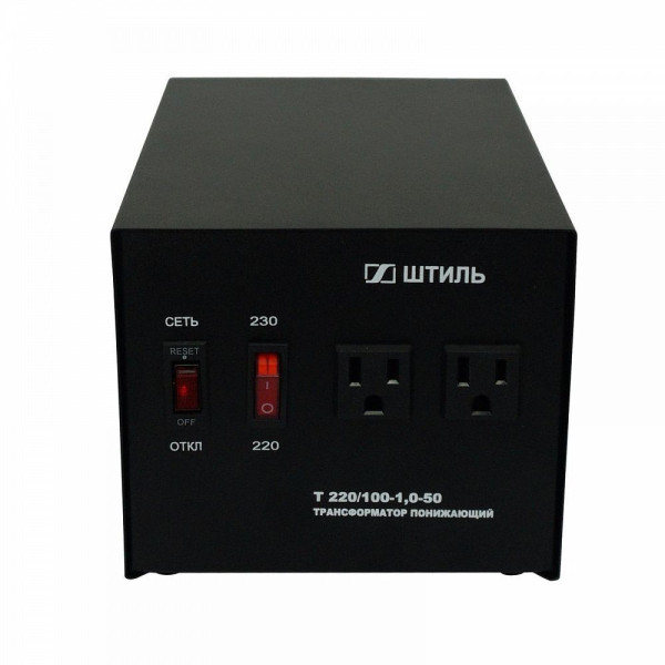 Т 230-220/100-1,0-50 1000ВA черный корпус