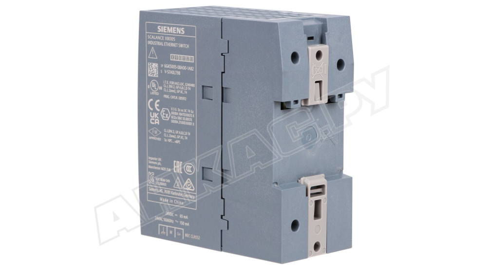 Неуправляемый сетевой коммутатор Siemens Scalance XB008, 6GK5005-0BA00-1AB2