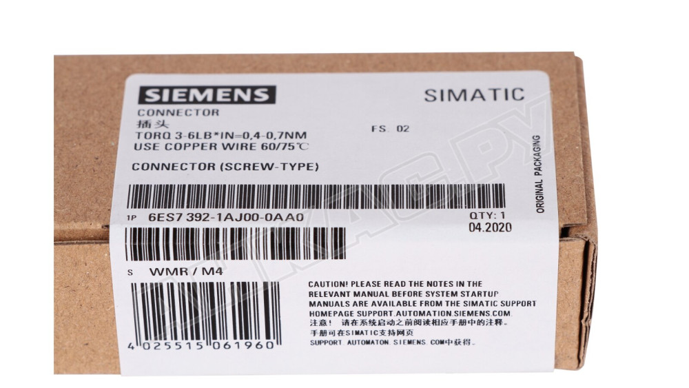 Фронтальный соединитель Siemens Simatic S7-300, 6ES7392-1AJ00-0AA0