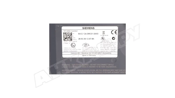 Панель с сенсорным управлением Siemens TP1200 Comfort