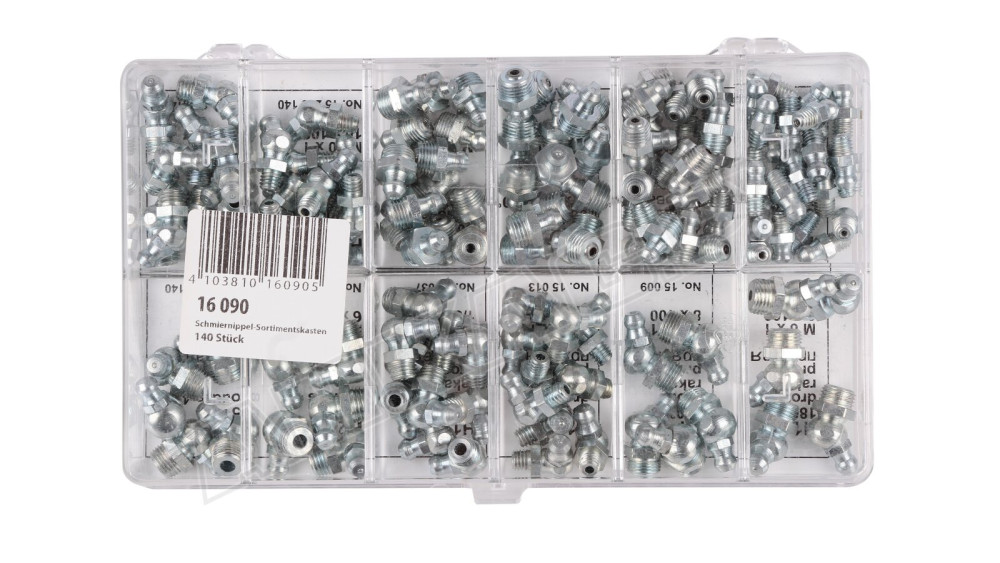 Набор пресс-масленок Pressol 140 шт, 16090