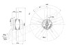 Вентилятор осевой промышленный Ebmpapst A2E300AC4701