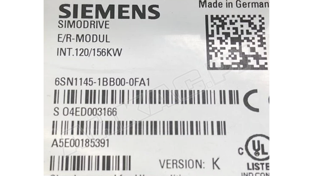 Модуль питания и рекуперации Siemens Simodrive 611 E/R-Modul