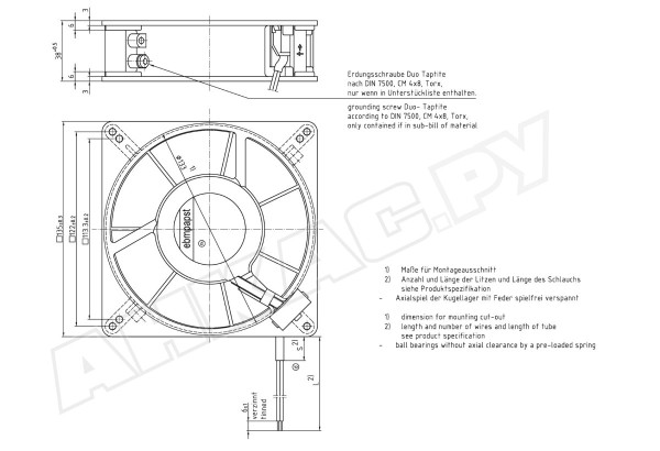 Вентилятор осевой промышленный Ebmpapst 5112 N