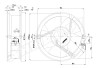 Вентилятор осевой промышленный Ebmpapst W2E143-AB09-01
