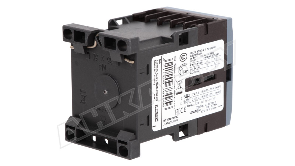 Контактор Siemens Sirius 3RT2016-1BB42