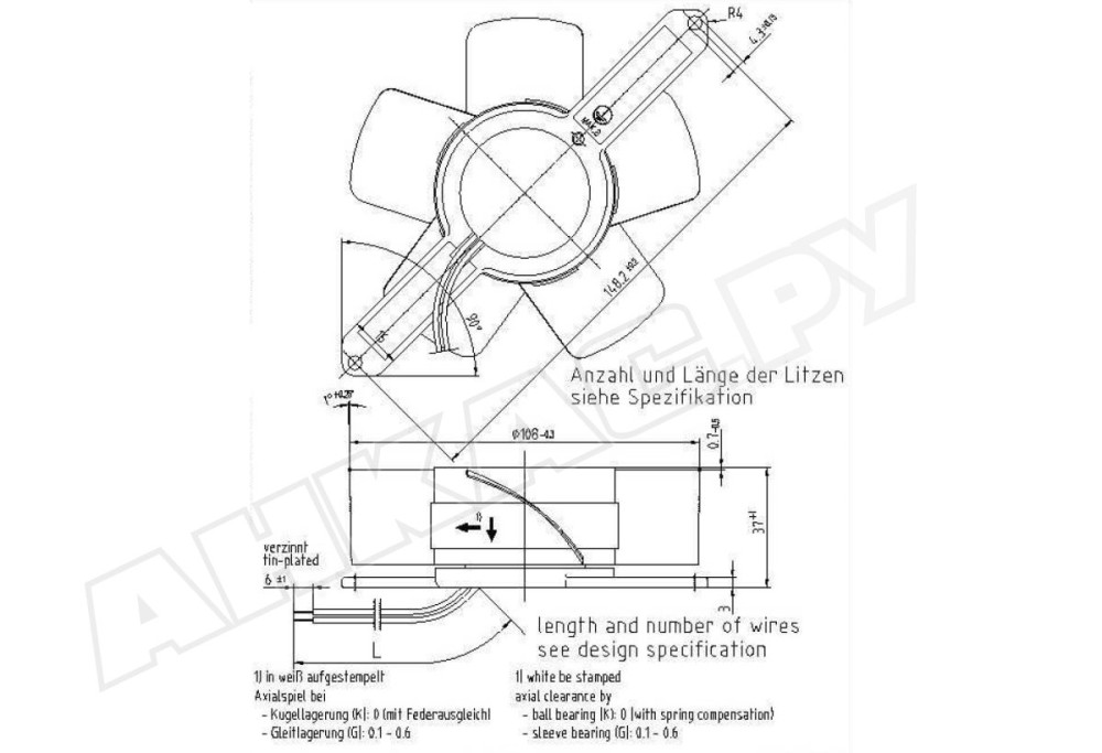 Вентилятор осевой промышленный Ebmpapst 4586 TZR
