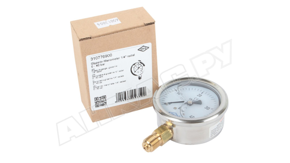 Манометр с глицерином OEG 40 бар, 65013804